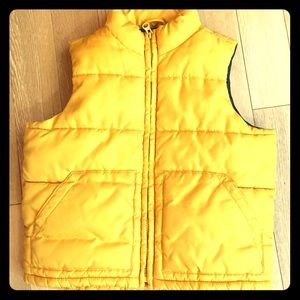 Old Navy yellow puffy vest